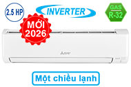 Máy lạnh Mitsubishi Electric Inverter 2.5 HP MSY-JA60VF