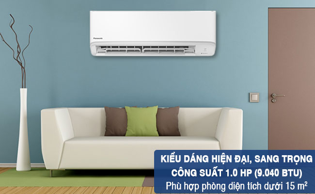 Máy lạnh Panasonic CU/CS-N9WKH-8 thiết kế hiện đại, công suất 1.0 HP