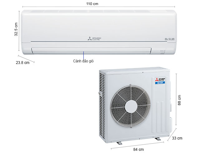 Máy lạnh Mitsubishi Electric MS-HP60VF nhập khẩu nguyên bộ từ Thái Lan