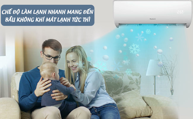 Chế độ làm lạnh nhanh trên máy lạnh Reetech RT18-TA-A