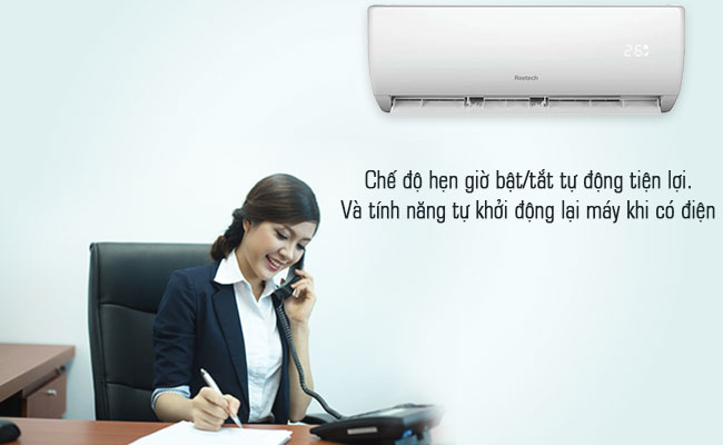 Tính năng hẹn giờ và tự khởi động lại máy khi có điện