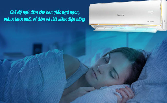 Chế độ ngủ đêm máy lạnh Reetech