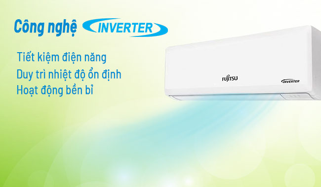 Máy Lạnh Fujitsu Inverter ASAG12CPTA-V tích hợp công nghệ Inverter