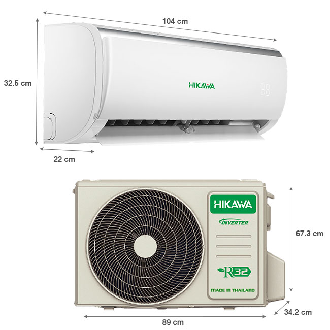 Máy lạnh Hikawa 2.5 HP HI-NC25M/HO-NC25M nhập khẩu nguyên chiếc từ Thái Lan