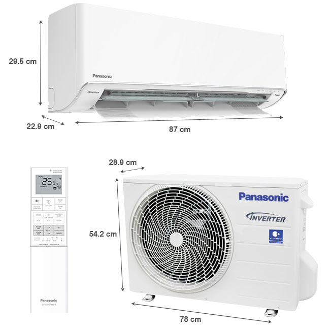 Máy lạnh Panasonic Inverter 1.5 HP CU/CS-XU12XKH-8 - nhập khẩu nguyên chiếc từ Malaysia