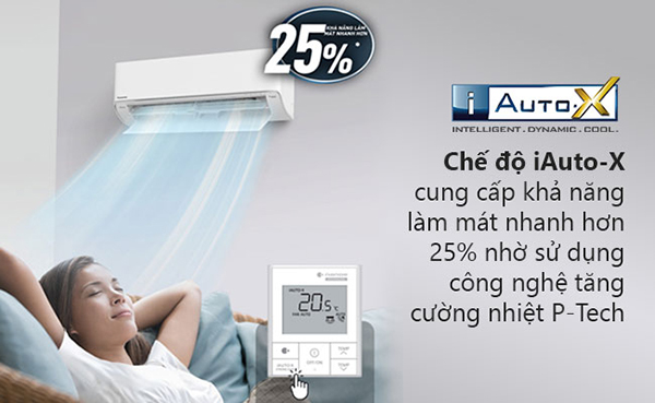 Máy lạnh Panasonic Inverter 1.5 HP CU/CS-XU12XKH-8 - Làm lạnh nhanh hơn 25% với chế độ iAuto-X