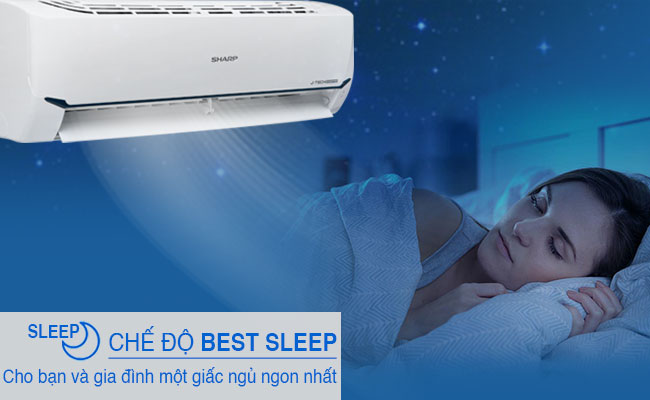 Máy lạnh Sharp AH-X12XEW - chế độ ngủ ngon Best Sleep